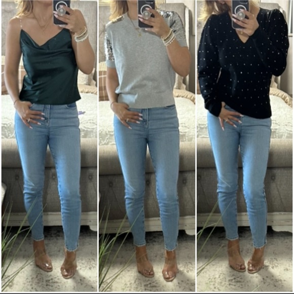 New🍁Gorgeous light wash denim - Picture 2 of 10